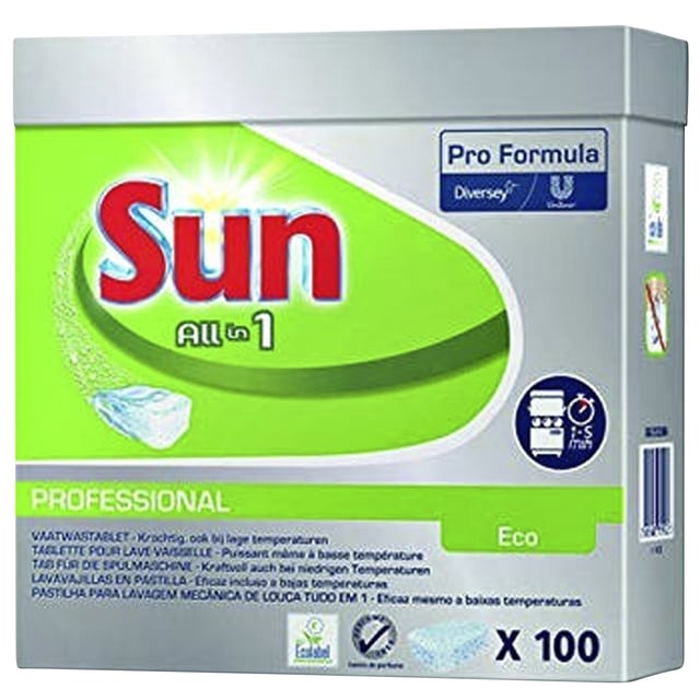 Vaatwastabletten Sun All-in-one Eco 100 stuks afbeelding