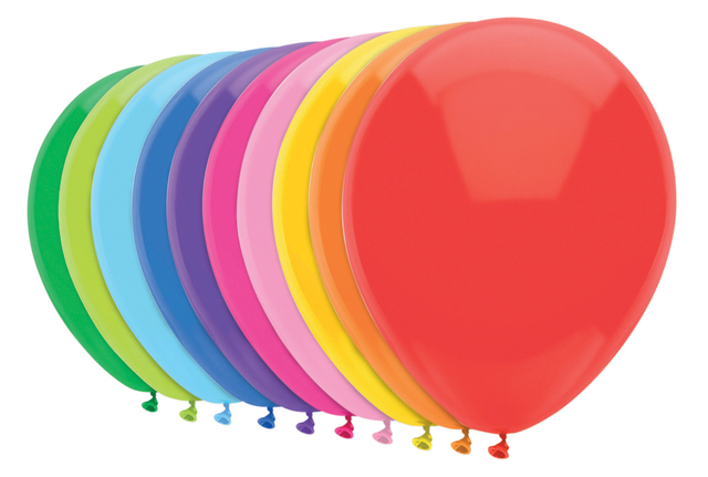 Ballonnen gekleurd 20 stuks 30 cm afbeelding