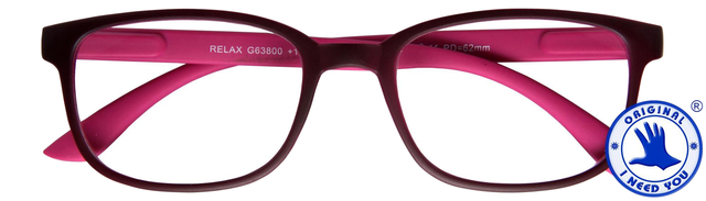 Leesbril I Need You +1.00 dpt Relax rood-roze afbeelding