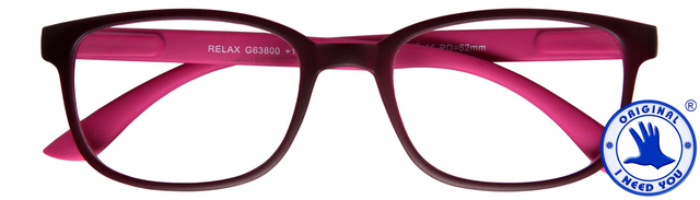 Leesbril I Need You +1.50 dpt Relax rood-roze afbeelding