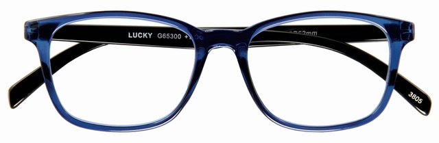 Leesbril I Need You +1.50 dpt Lucky blauw-zwart