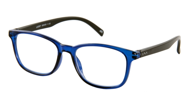Leesbril I Need You +2.00 dpt Lucky blauw-zwart