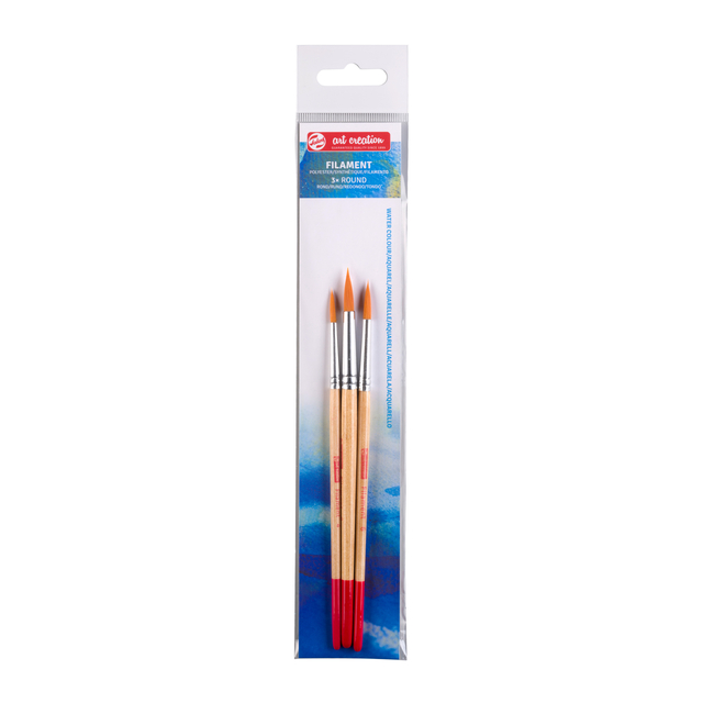 Penseel Talens Art Creation filament rond assorti set à 3st afbeelding
