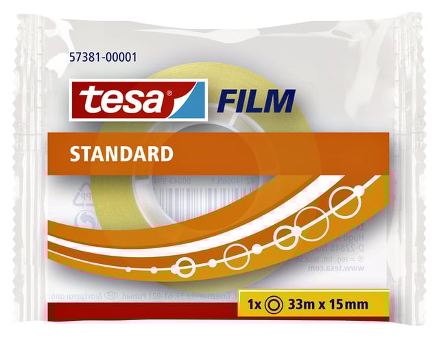 Plakband tesafilm® Standaard 33mx15mm transparant afbeelding