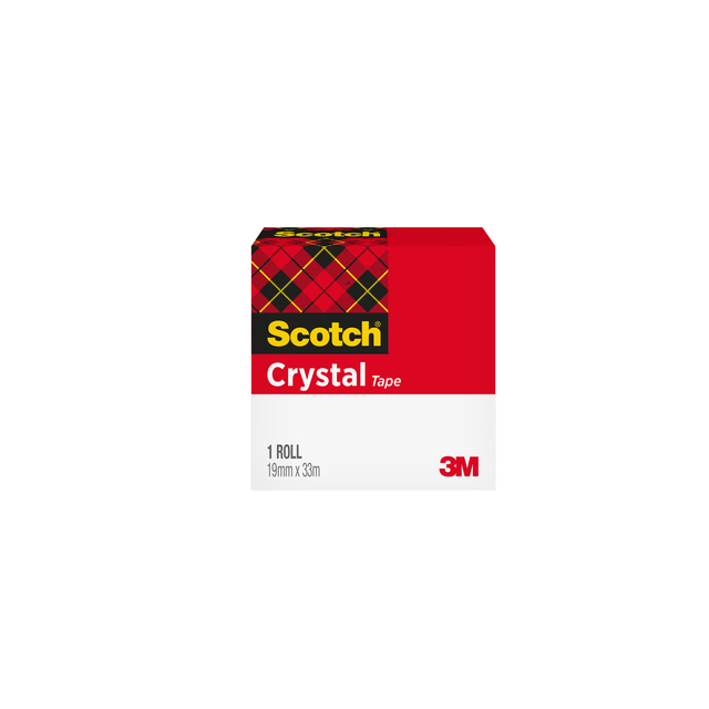 Plakband Scotch Crystal 600 19mmx33m transparant afbeelding