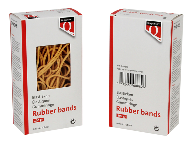 Elastiek Quantore 24 150x1,5x1mm 100gram — Foto 2 van 2