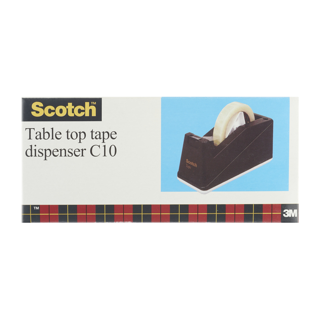 Plakbandhouder Scotch C10 rol tot 66m verzwaard zwart afbeelding