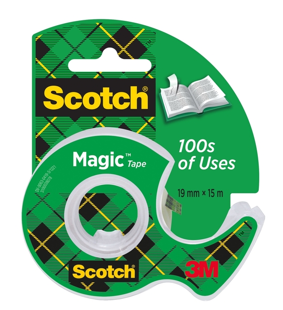 Plakband Scotch Magic 810 19mmx15m onzichtbaar + plakbandhouder afbeelding