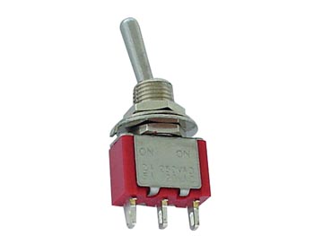 Velleman VERTICALE TUIMELSCHAKELAAR SPDT (ON)-OFF-(ON)