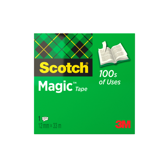 Plakband Scotch Magic 810 12mmx33m onzichtbaar mat afbeelding