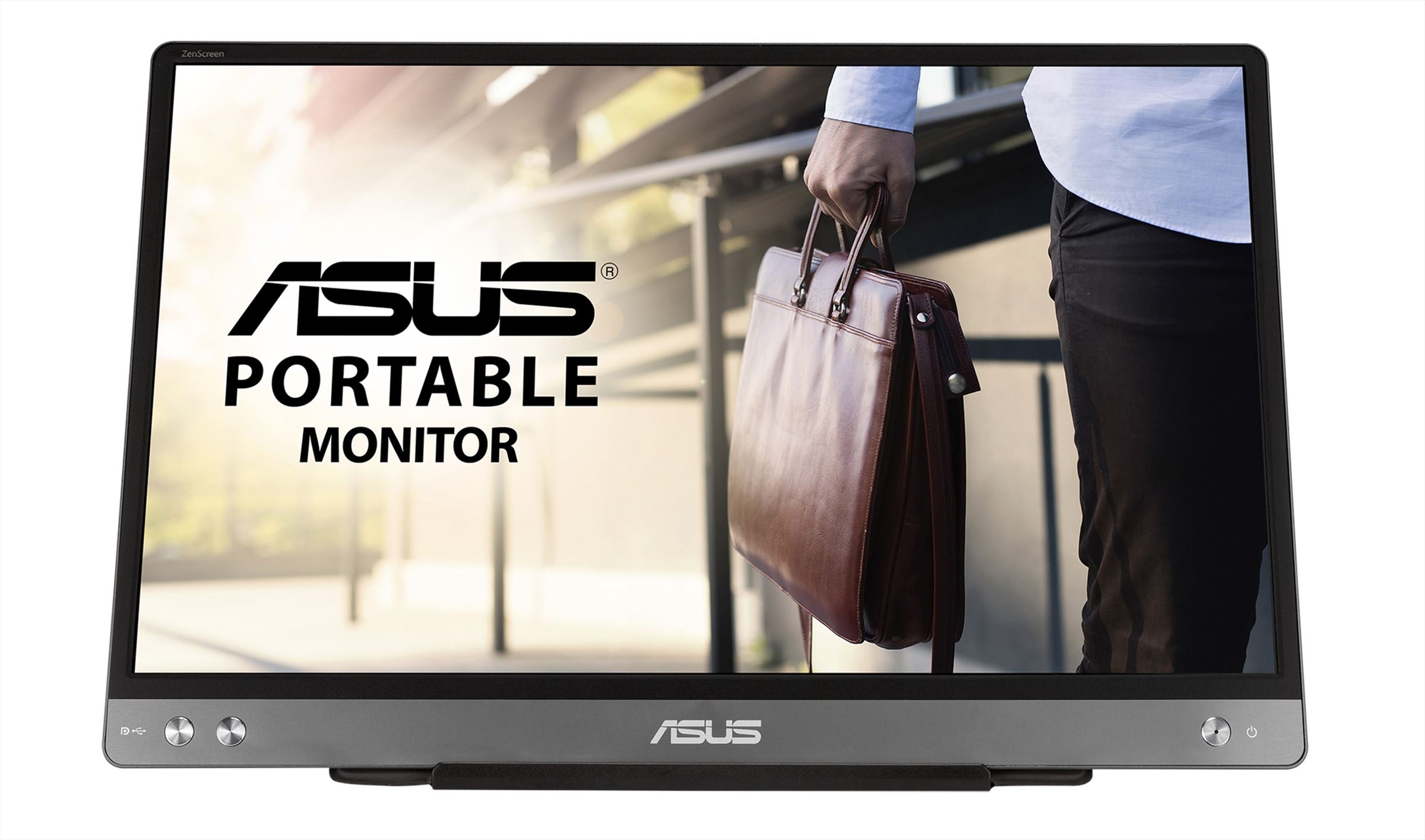 ASUS MB14AC computer monitor 35,6 cm (14") 1920 x 1080 Pixels Full HD Grijs afbeelding