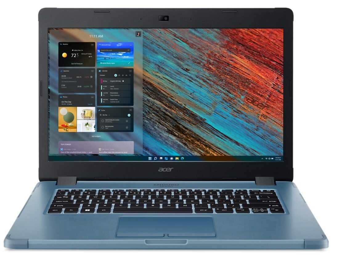 Acer ENDURO Urban N3 Lite EUN314LA-51W-53FL Intel® Core™ i5 i5-1235U Laptop 35,6 cm (14") Full HD 16 GB DDR4-SDRAM 512 GB SSD Wi-Fi 6 (802.11ax) Windows 11 Pro Blauw afbeelding