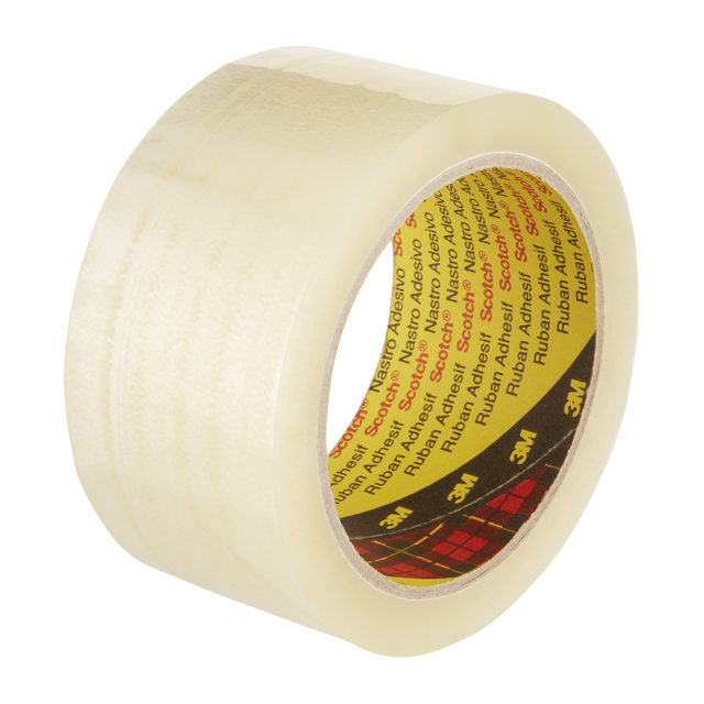 Verpakkingstape Scotch 371 50mmx66m transparant PP 6 rollen afbeelding