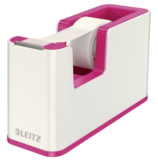Plakbandhouder Leitz WOW wit/roze afbeelding