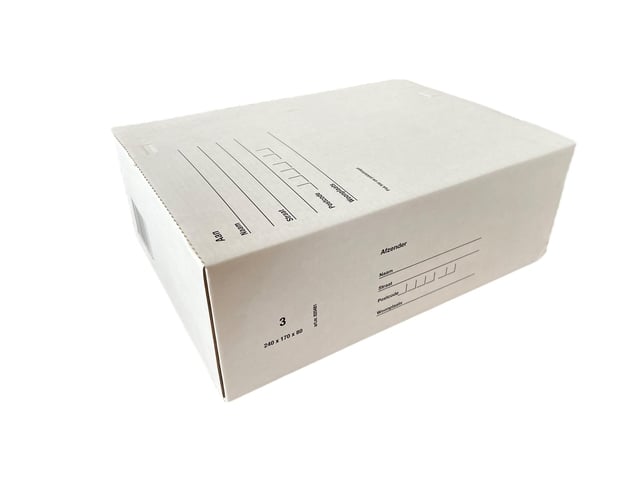 Postpakketbox IEZZY 3 240x170x80mm wit afbeelding