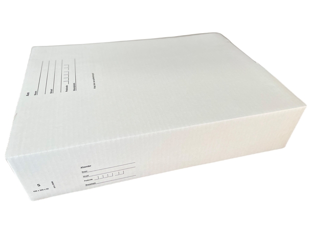 Postpakketbox IEZZY 5 430x300x90mm wit afbeelding
