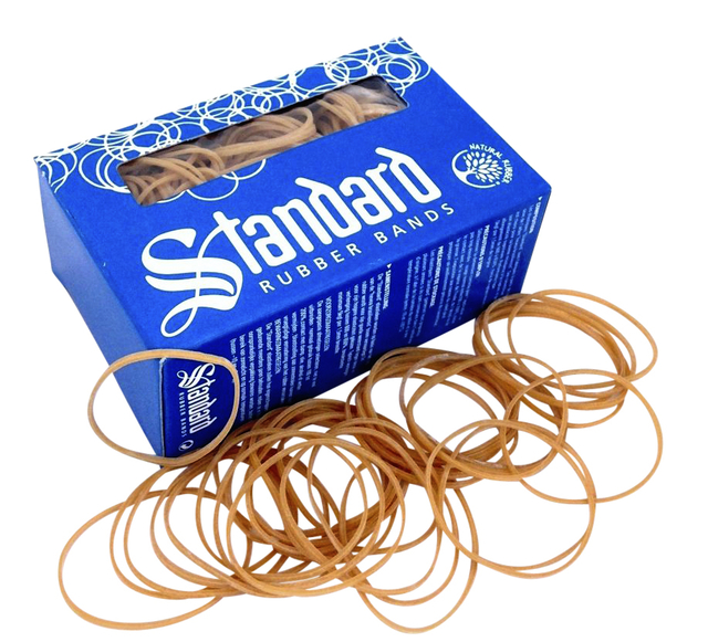 Elastiek Standard Rubber Bands 16 60x1.5mm 100gr 440 stuks bruin — Foto 2 van 2