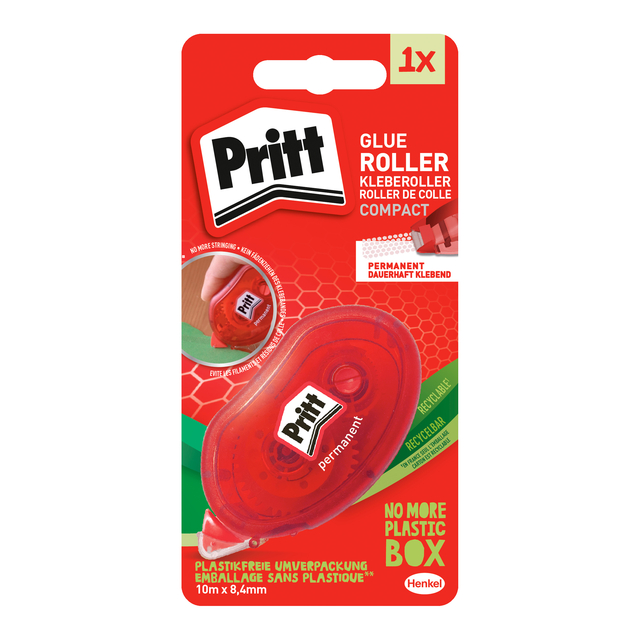 Lijmroller Pritt Compact permanent 10m op blister — Foto 2 van 2