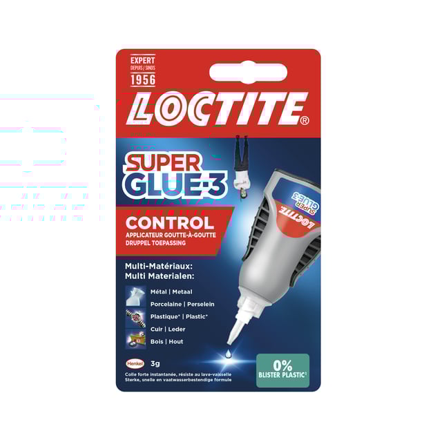 Secondelijm Loctite Control tube 3 gram op blister afbeelding