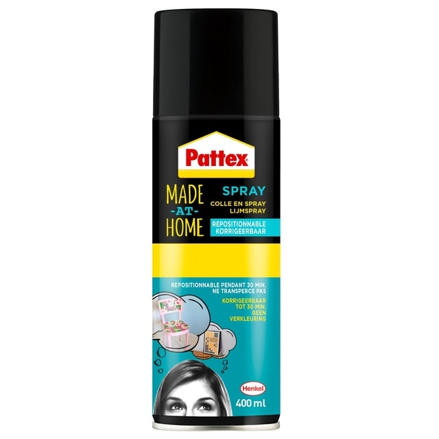 Lijmspray Pattex hobby spuitbus non-permanent 400ml afbeelding