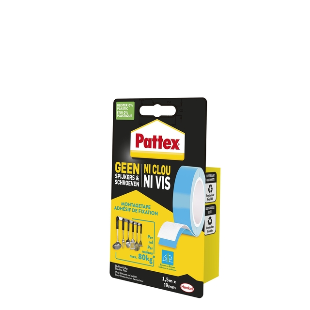 Plakband Pattex Super montage 20kg dubbbelzijdig voor binnen — Foto 2 van 2