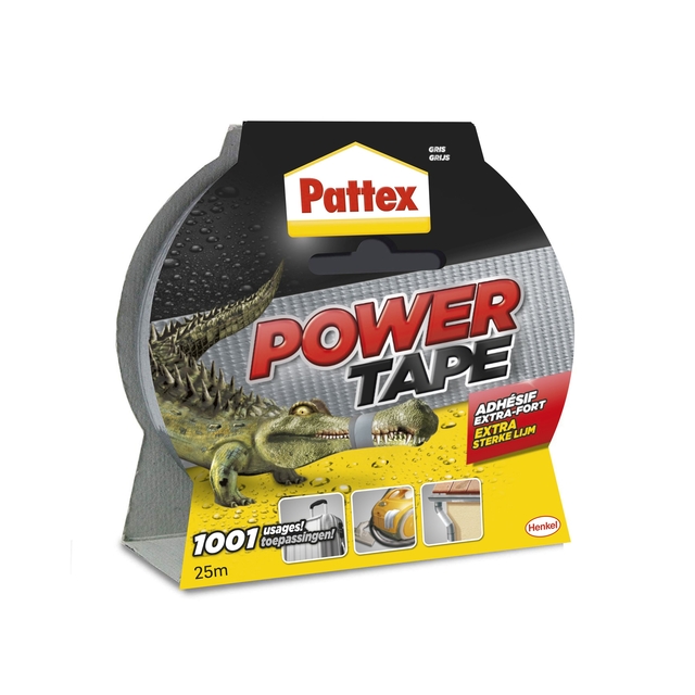 Plakband Pattex Power Tape 50mmx25m grijs afbeelding