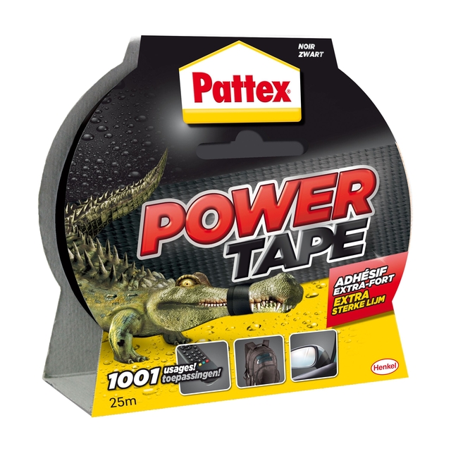 Plakband Pattex Power Tape 50mmx25m zwart afbeelding
