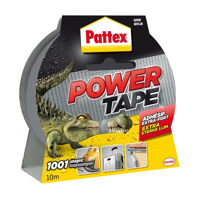 Plakband Pattex Power Tape 50mmx10m grijs afbeelding