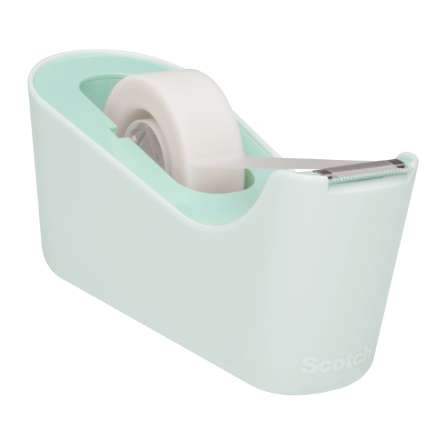 Plakbandhouder Scotch C18 mint + 4 rollen magic tape 19mmx33m — Foto 2 van 2