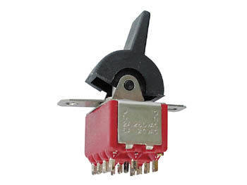 VERTICALE PADDLE SCHAKELAAR VOOR PCB 4PDT ON-ON afbeelding