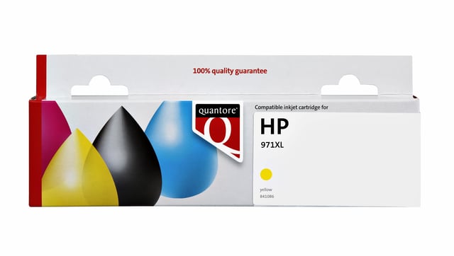 Inktcartridge Quantore alternatief tbv HP CN628AE 971XL geel HC afbeelding