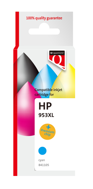 Inktcartridge Quantore alternatief tbv HP F6U16AE 953XL blauw afbeelding