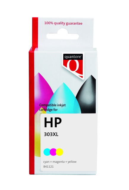 Inktcartridge Quantore alternatief tbv HP T6N03AE 303XL kleur HC afbeelding