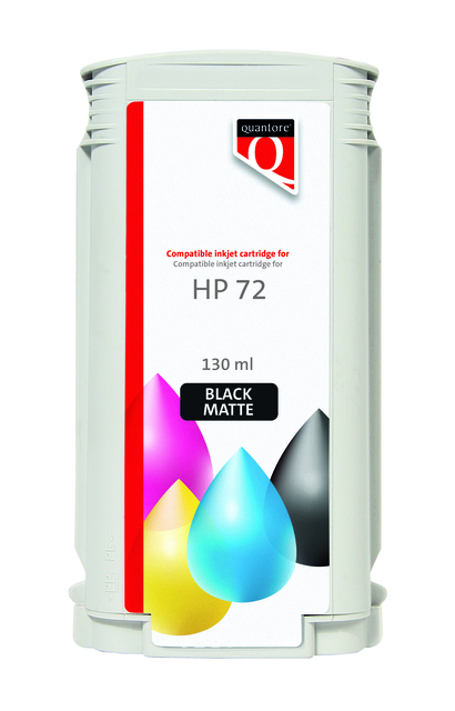 Inktcartridge Quantore alternatief tbv HP 72 C9403A mat zwart afbeelding