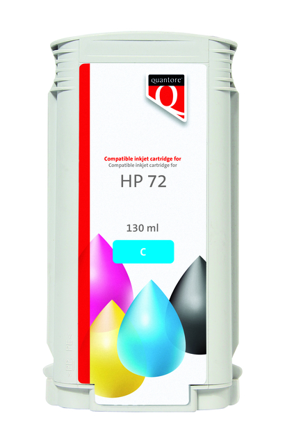 Inktcartridge Quantore alternatief tbv HP 72 C9371A blauw afbeelding
