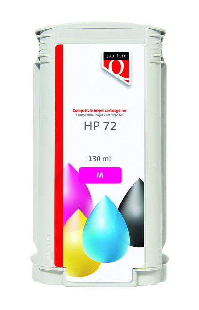 Inktcartridge Quantore alternatief tbv HP 72 C9372A rood afbeelding