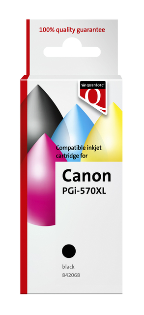 Inktcartridge Quantore alternatief tbv Canon PGI-570XL zwart HC afbeelding