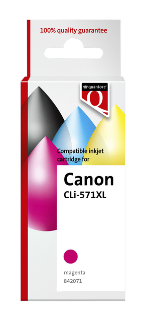 Inktcartridge Quantore alternatief tbv Canon CLI-571XL rood afbeelding