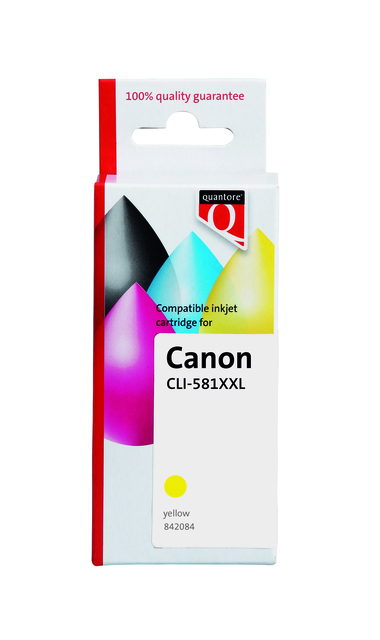 Inktcartridge Quantore alternatief tbv Canon CLI-581XXL geel afbeelding