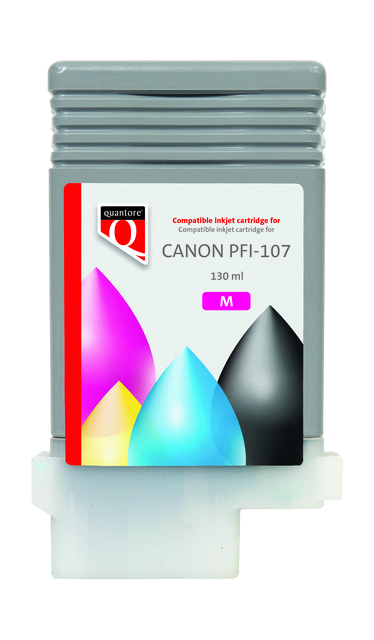Inktcartridge Quantore alternatief tbv Canon PFI-107 rood afbeelding