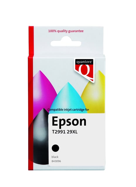 Inktcartridge Quantore alternatief tbv Epson 29XL T2991 zwart afbeelding