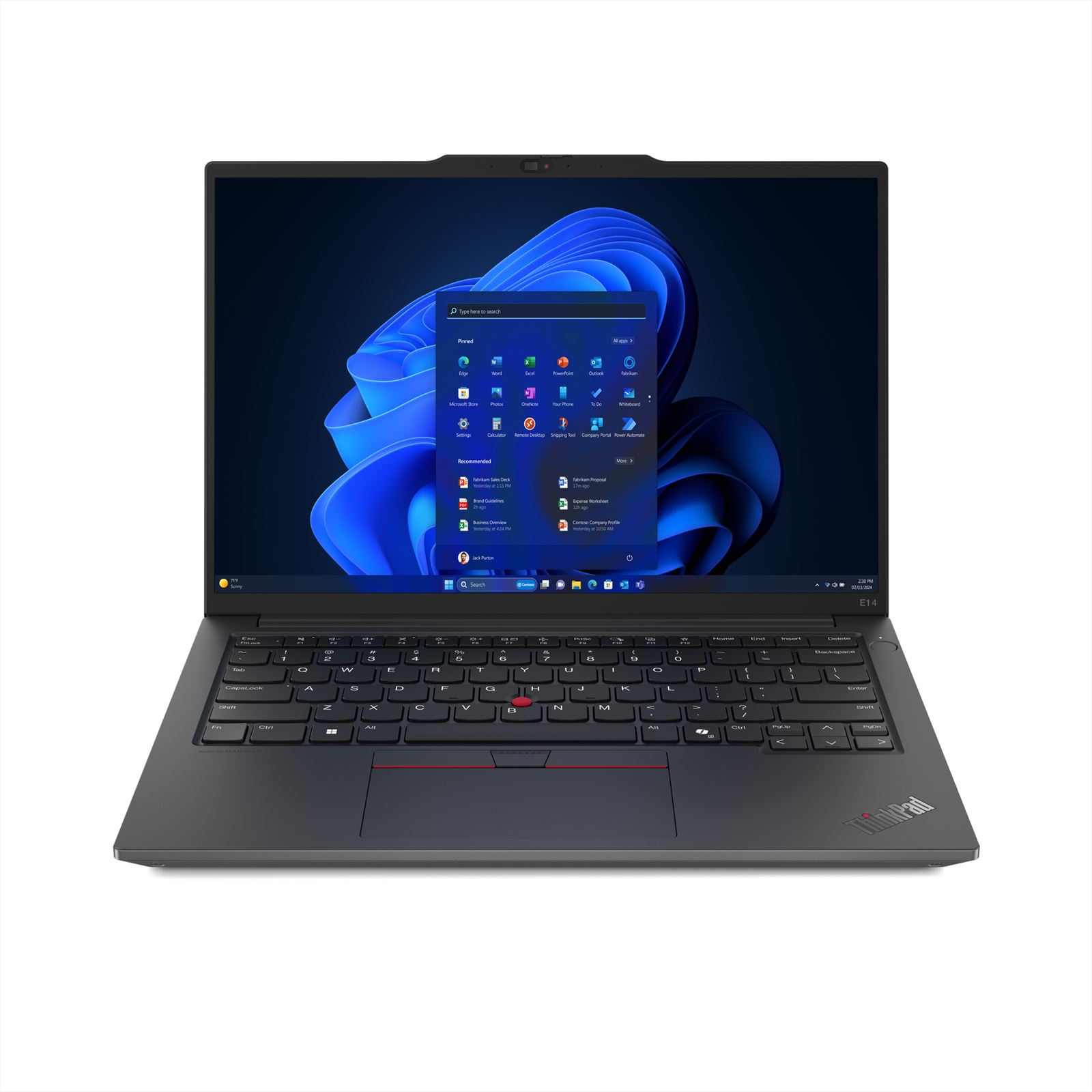 Lenovo ThinkPad E14 Intel Core Ultra 7 155H Laptop 35 6 cm (14") WUXGA 16 GB DDR5-SDRAM 512 GB SSD Wi-Fi 6E (802.11ax) Windows 11 Pro Zwart