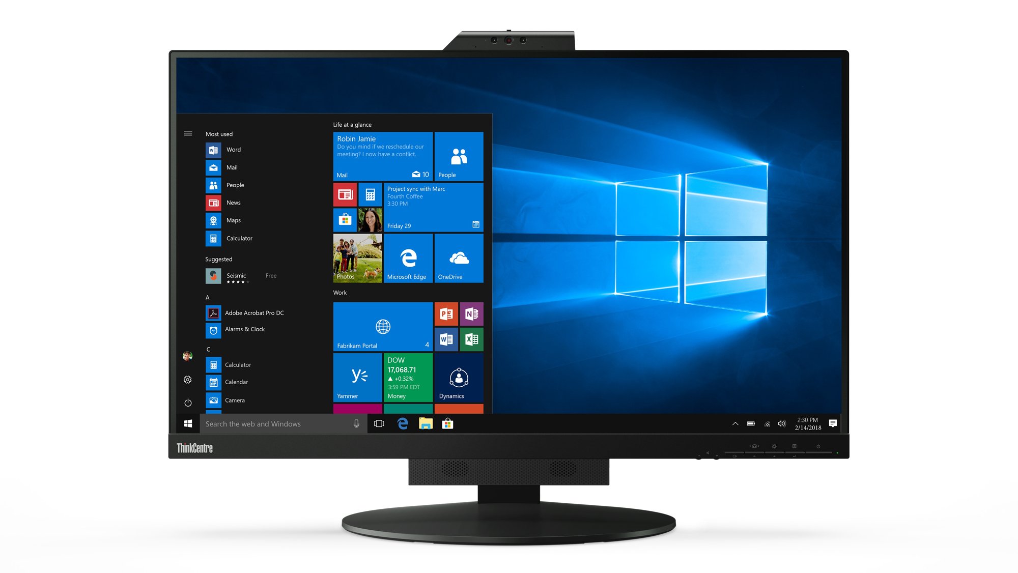 Lenovo 11JHRAT1EU computer monitor 68,6 cm (27") 2560 x 1440 Pixels Quad HD LED Zwart afbeelding