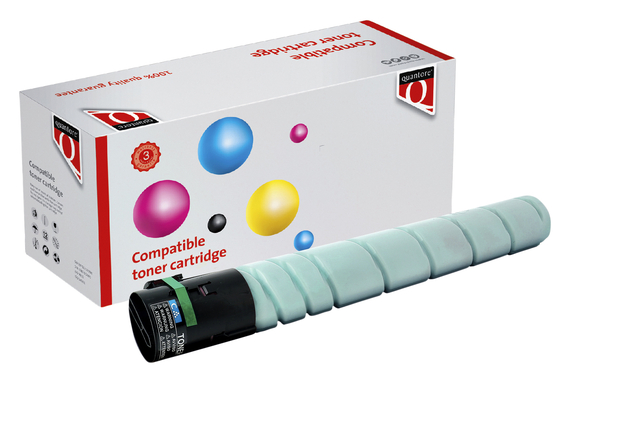 Toner Quantore alternatief tbv Konica Minolta TN-321C blauw afbeelding