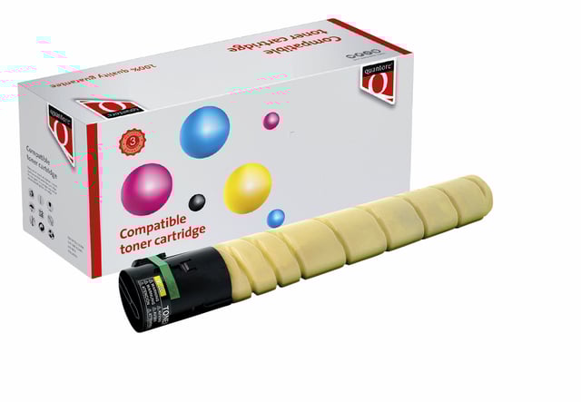 Toner Quantore alternatief tbv Konica Minolta TN-321Y geel afbeelding