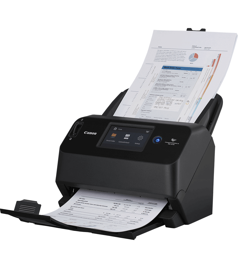 Canon imageFORMULA DR-S130 Paginascanner 600 x 600 DPI A4 Zwart afbeelding