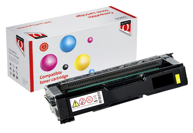 Toner Quantore alternatief tbv Ricoh 407719 geel afbeelding