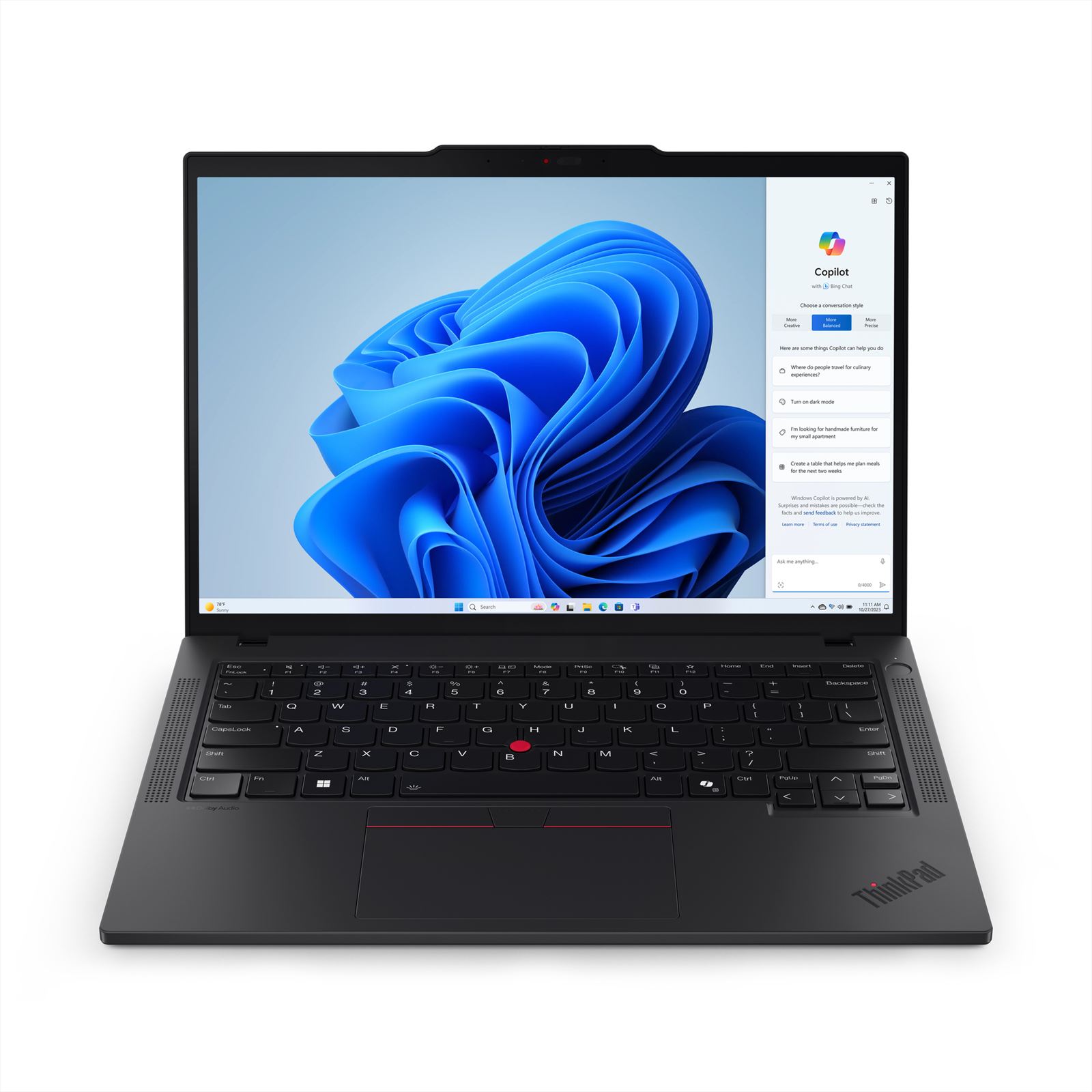 Lenovo ThinkPad T14 Intel Core Ultra 7 155U Laptop 35 6 cm (14") WUXGA 16 GB DDR5-SDRAM 512 GB SSD Wi-Fi 6E (802.11ax) Windows 11 Pro Zwart