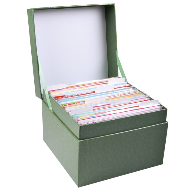 Wenskaartenbox Paperclip diverse thema&apos;s 75 kaarten afbeelding