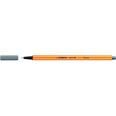 Fineliner STABILO point 88/96 fijn donkergrijs afbeelding